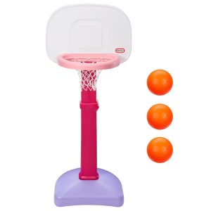 Little Tikes TotSports? Easy Score? Pink Basketball Set with 3 Basketballs