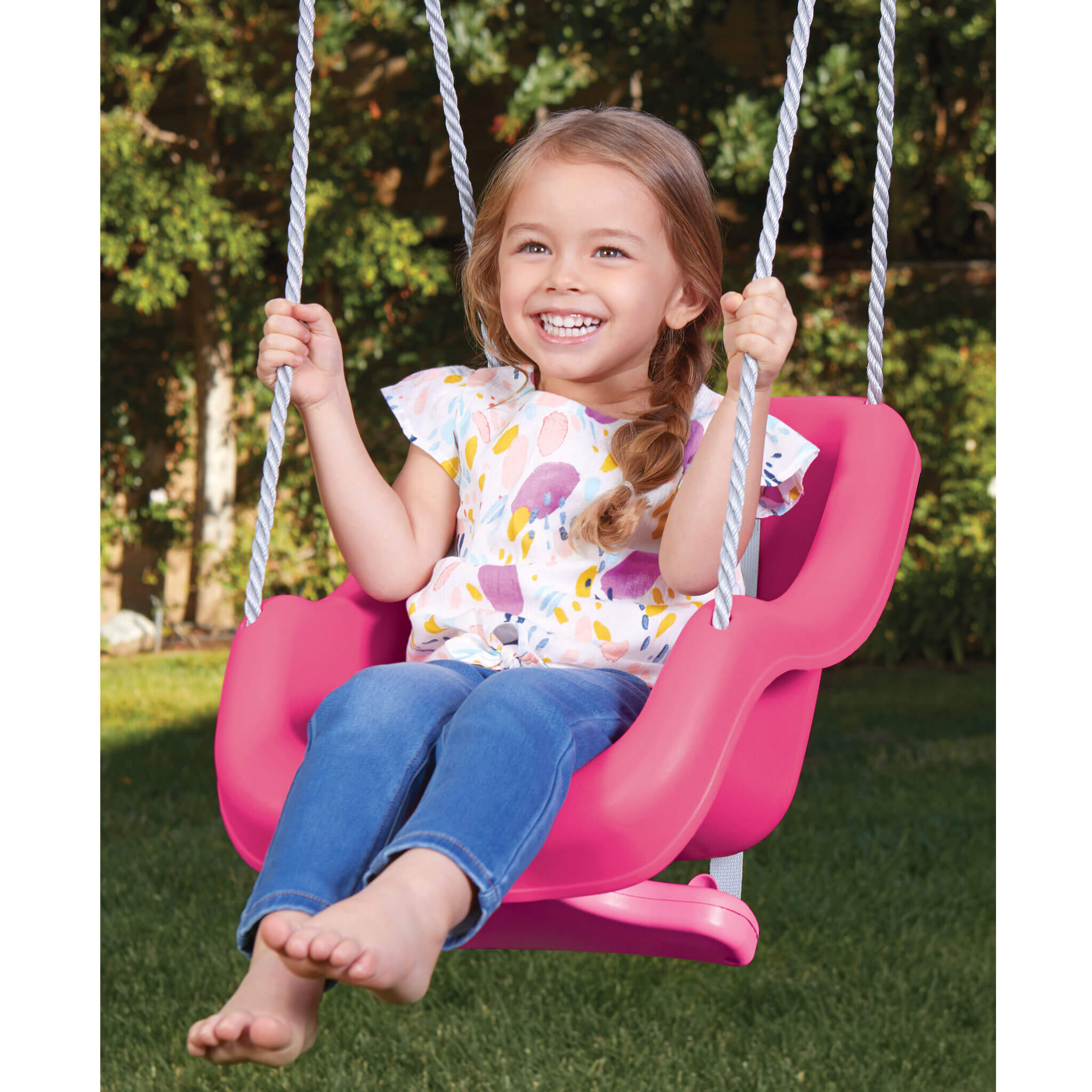Little Tikes 2-in-1 Snug 'n Secure? Swing - Magenta - Image 4