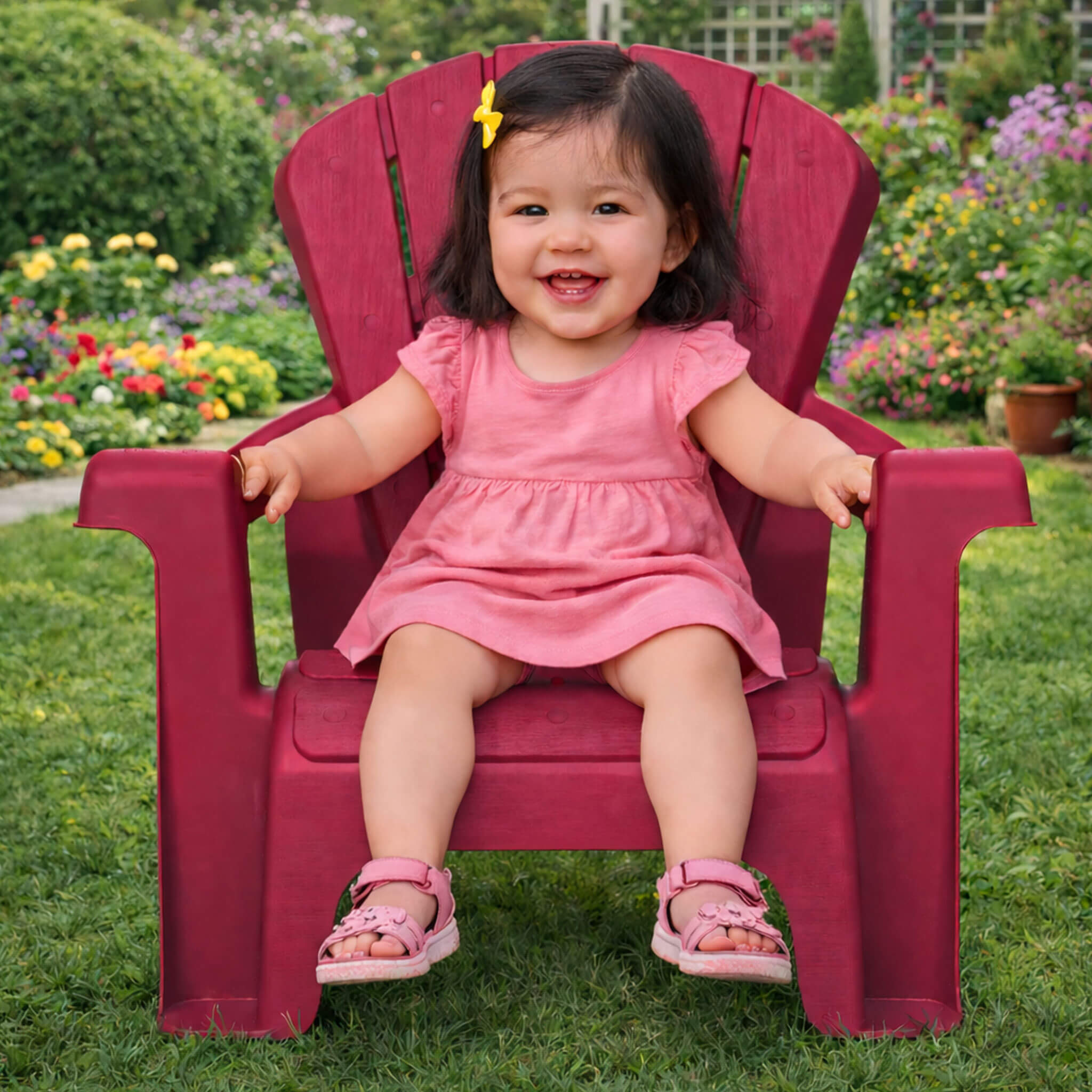 Little Tikes Garden Chair - Red 2 Pack - Image 2