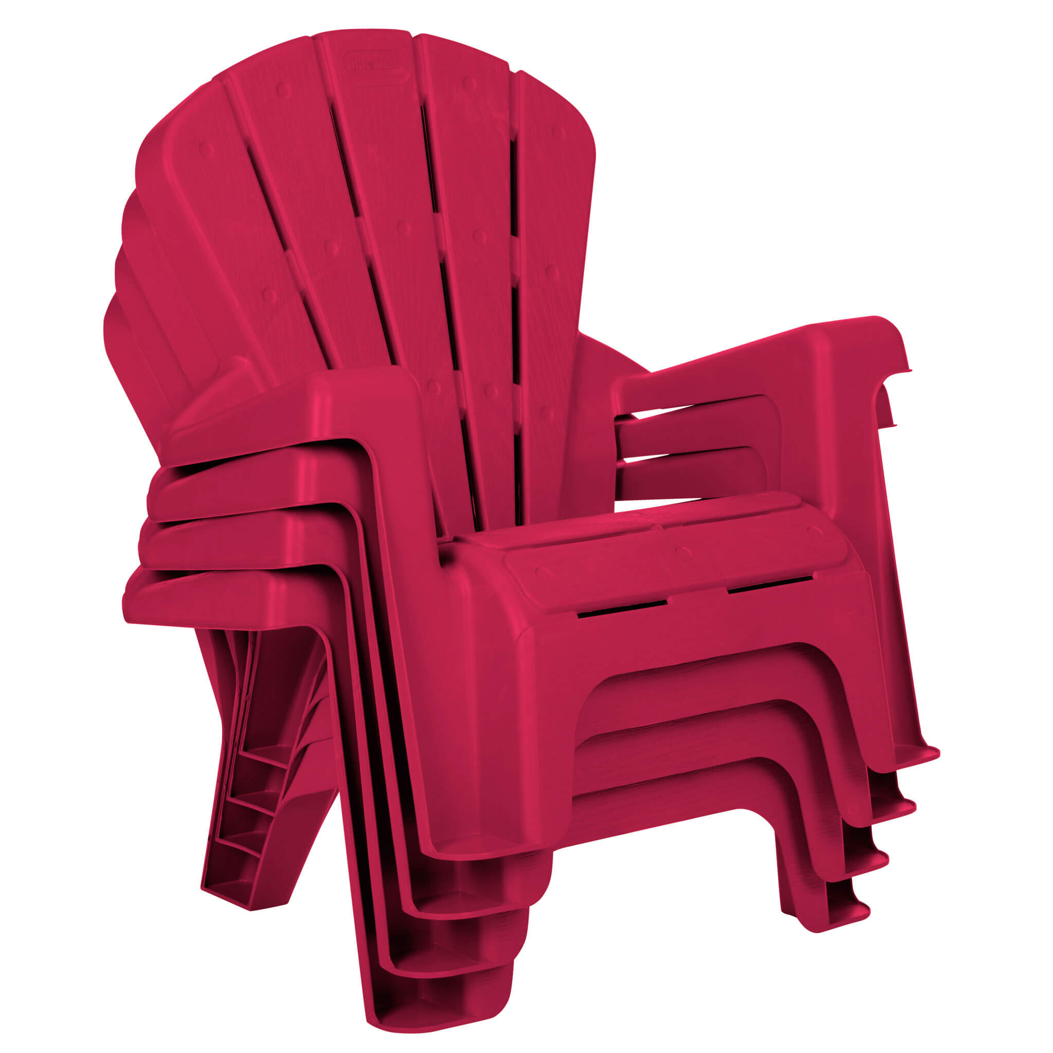 Little Tikes Garden Chairs - Red 4 Pack - Image 5