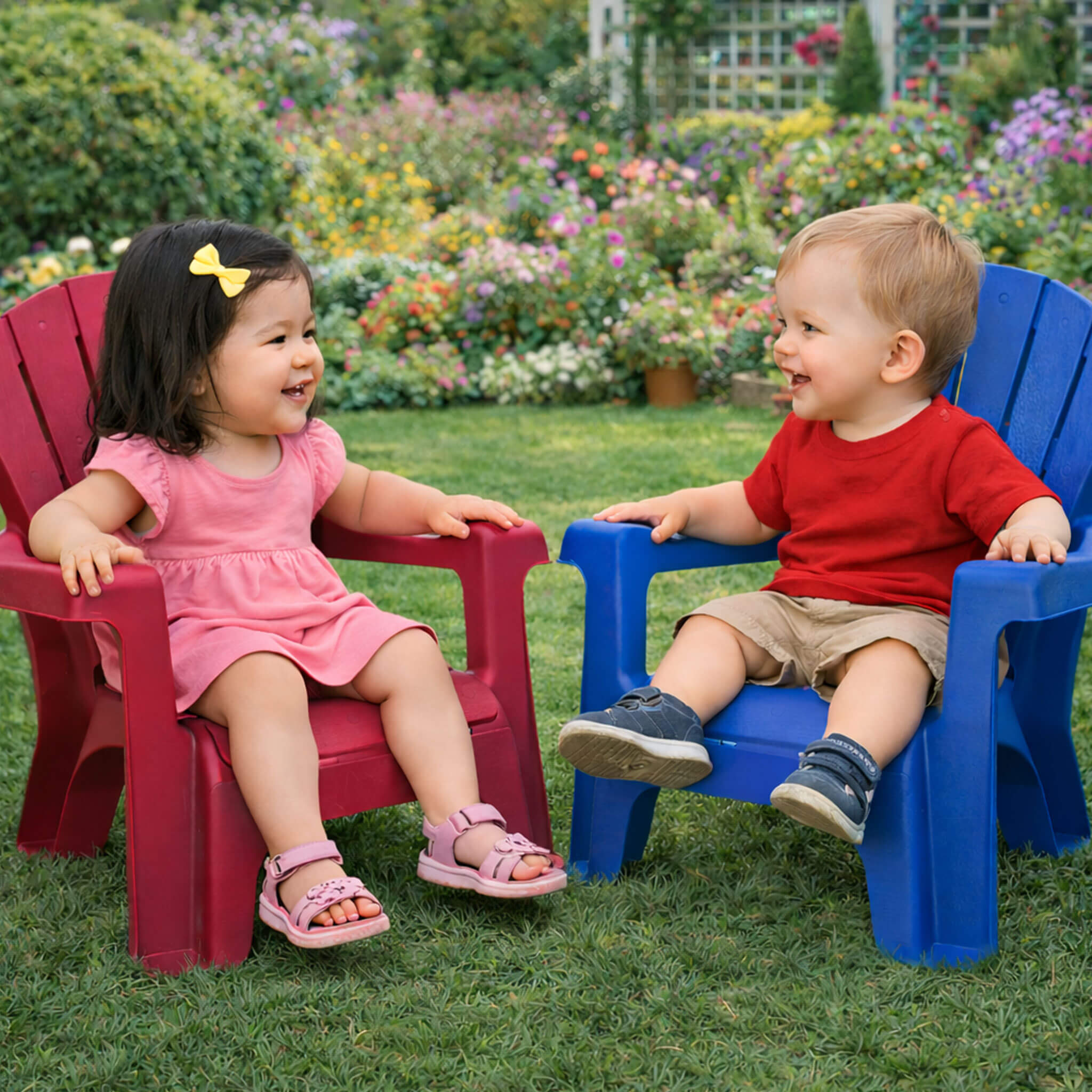 Little Tikes Garden Chair - Red 2 Pack - Image 6