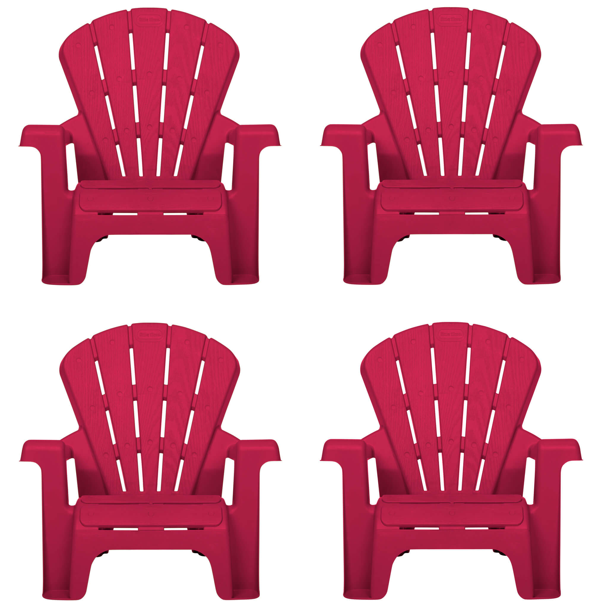 Little Tikes Garden Chairs - Red 4 Pack
