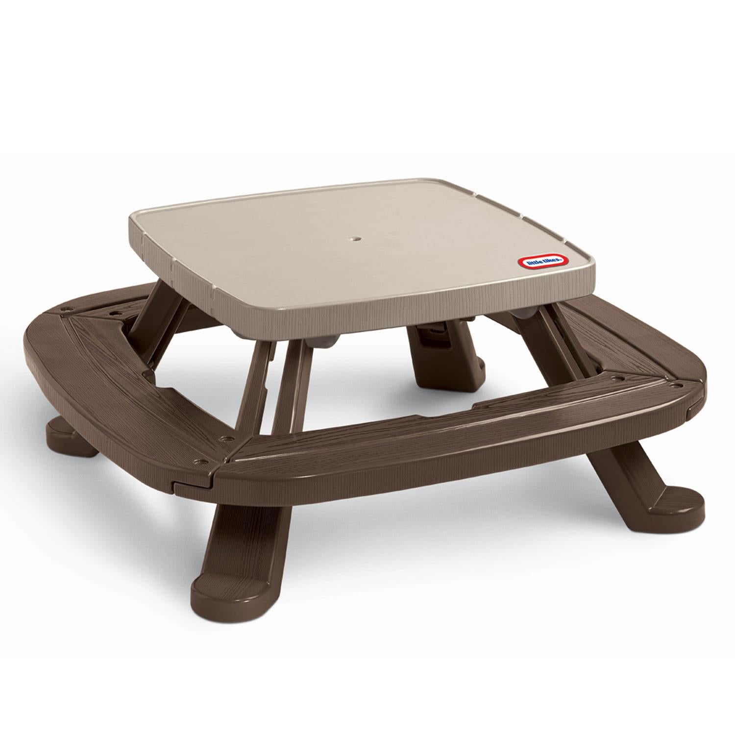 Little Tikes Fold 'n Store? Picnic Table with Market Umbrella - Image 3